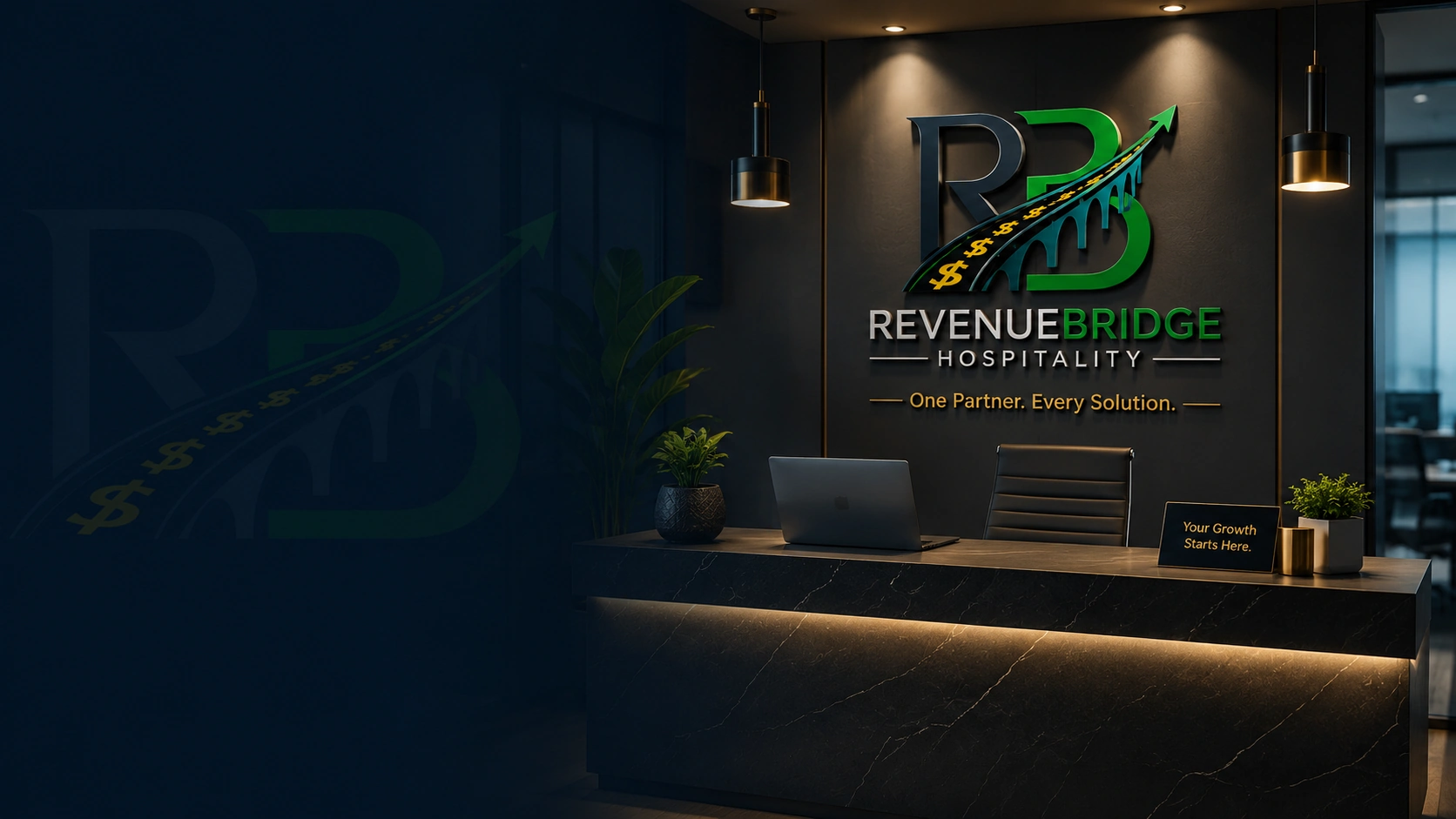 RevenueBridge Hospitality reception and management office